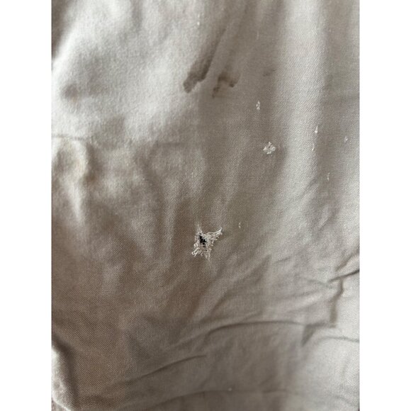 Carhartt Mens Beige Canvas Dungaree Work Pants Size 42x32 - note flaws - Picture 13 of 14